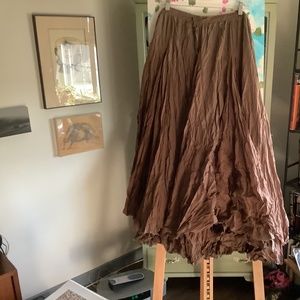 100% cotton gorged maxi skirt 1x made in India .